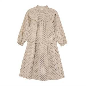 NEW COZMO girl's flakes corduroy dress in stone